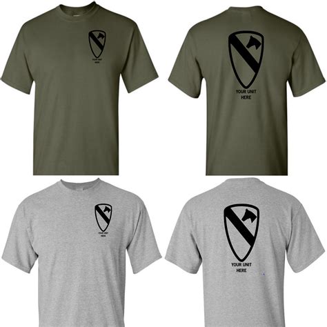 1st Cavalry Division T Shirt Custom Us Army Cavalry Men T Shirt Short