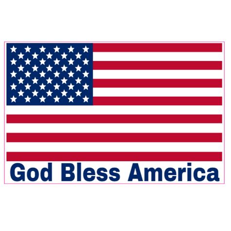 God Bless America Flag Sticker Us Custom Stickers