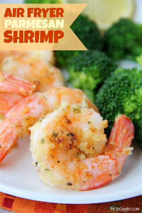 People often use the air fryer to cook breaded foods since it uses much less oil than deep frying. Air Fryer Parmesan Shrimp - Bitz & Giggles