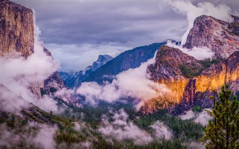 3840x2400 Yosemite National Park Clouds 4k Hd 4k Wallpapers Images