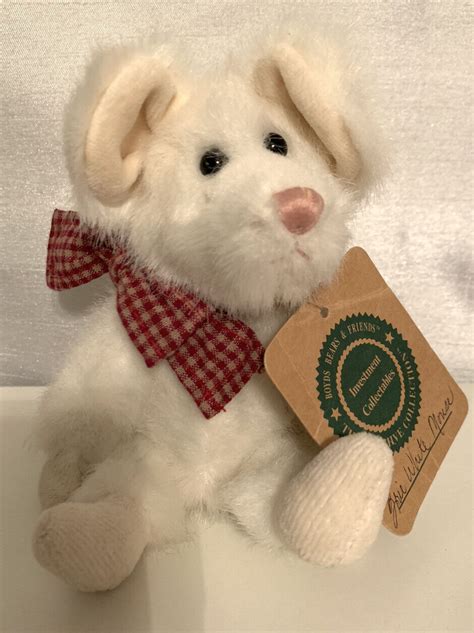 Boyds Bears Mouse Brie Mouski White Faux Fur 6 With Tag Investment