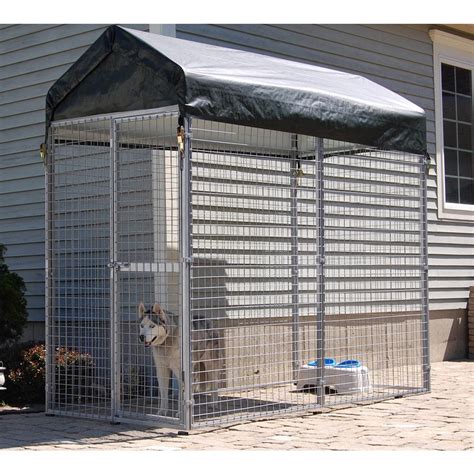 Shelter Logic™ 4x8 Modular Big Dog Covered Kennel 142636 Kennels
