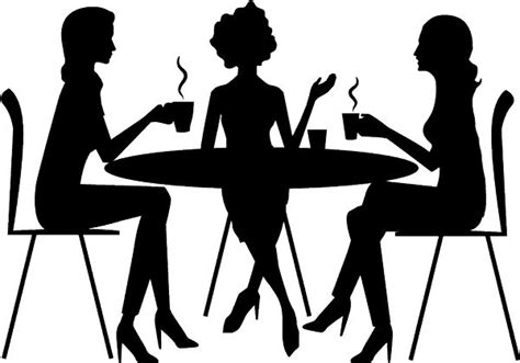 Womensroundtablehhome Friends Silhouette Cafe Wall Art