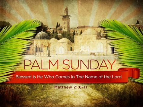Palm Sunday Message For Youth Oppidan Library