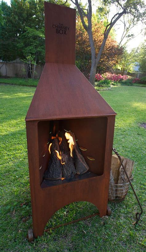 Beautiful outdoor fireplaces and fire pits | diy (margaret robbins). The Chimney Box is perfect on a cool spring afternoon ...