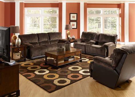 Elegant Living Room Idea With Dark Brown Couch Sofa Chocolate Brown