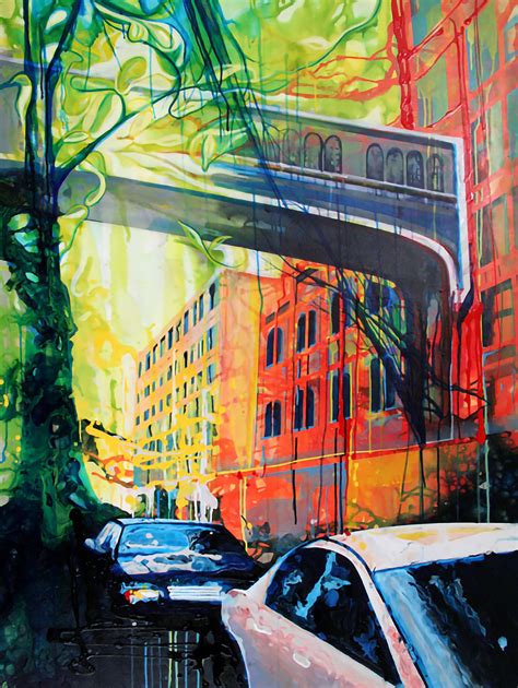 Abstract Paintings By Amy Schackleton Where Urban And