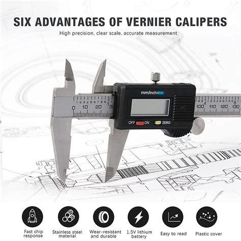 2023 Digital Vernier Caliper 150mm6 Inch Stainless Steel Vernier