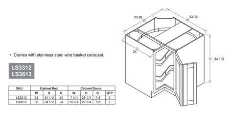 Lazy susan base cabinet dimensions. Pin by rahayu12 on interior analogi | Base cabinets, Lazy ...
