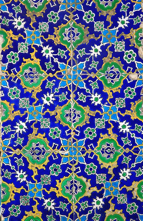 Hd Wallpaper Blue Green And White Floral Poster Abstract Arabesque