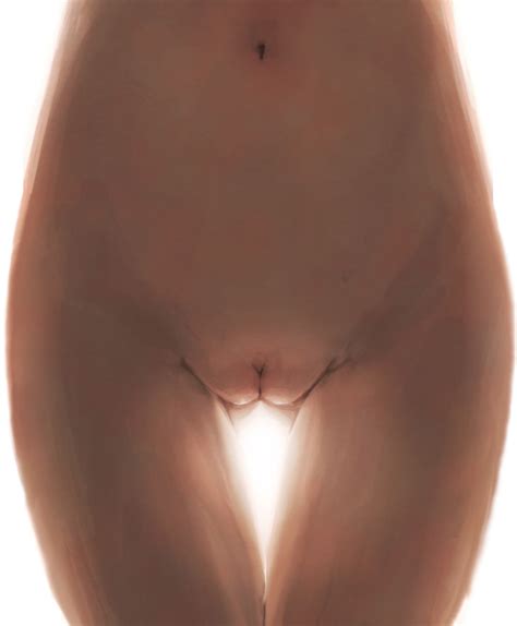 Funakura Original 1girl Backlighting Close Up Groin Navel Nude Pussy Simple Background