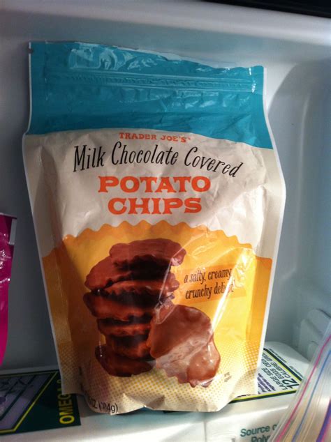 Trader Joe S Chocolate Covered Potato Chips The Perfect Snack Snacks Chocolate