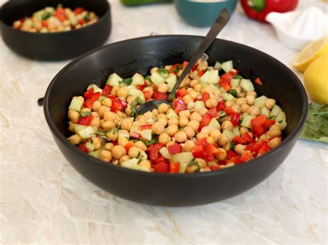 Salade de pois chiches Recette de Salade de pois chiches