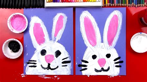 How To Paint An Easter Bunny Art For Kids Hub