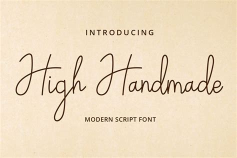 High Handmade Handwritten Script Font Dafont Free