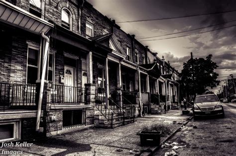 Download Ghetto Hood Black White Photography Wallpaper