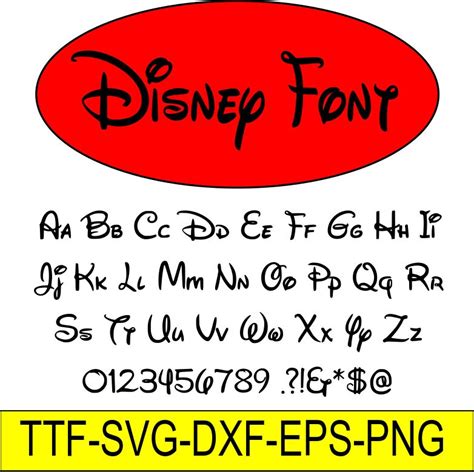 Disney Font Svg Walt Disney Font Svg Disney Svg Disney Etsy