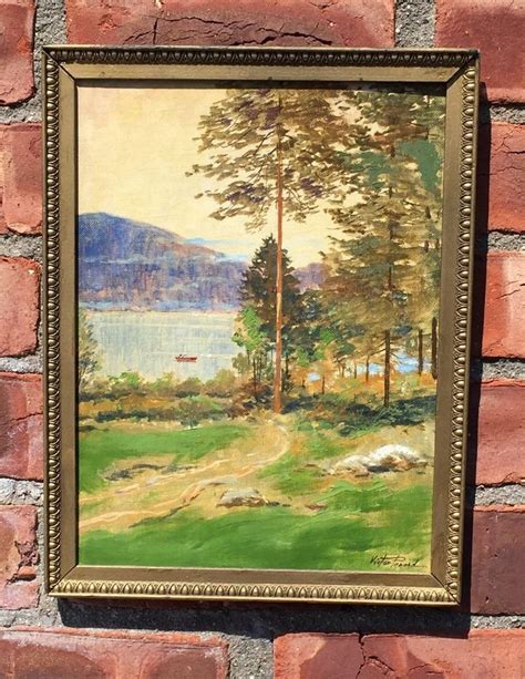 Rare Adirondack Landscape Oil Painting By Victor Perard Salmagundi