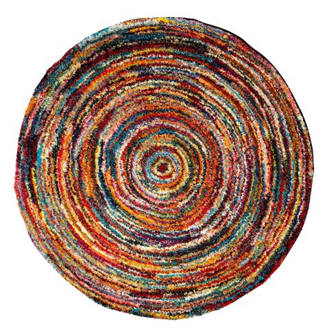 Teppiche Sixteen Kollektion Round Multicolor Rund Schw Bisch