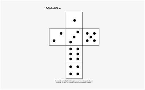 6 Sided Dice Printable