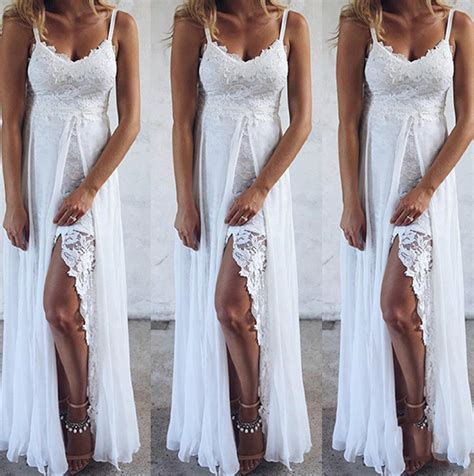 White Dress Boho Lace Maxi Dress Romantic Maxi Dress Etsy