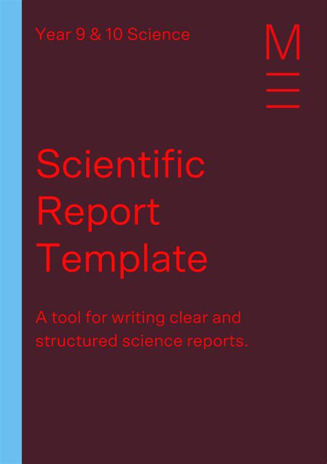 Free Scientific Report Template Downloadable