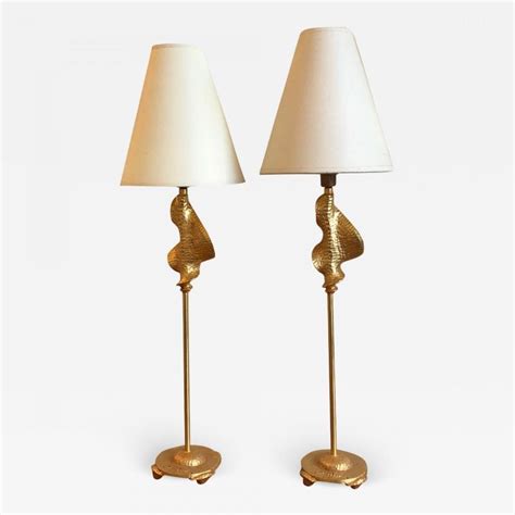 Desk lamp light bulb options. Fondica Awesome Pair of Gold Bronze desk Lamps Signed De ...