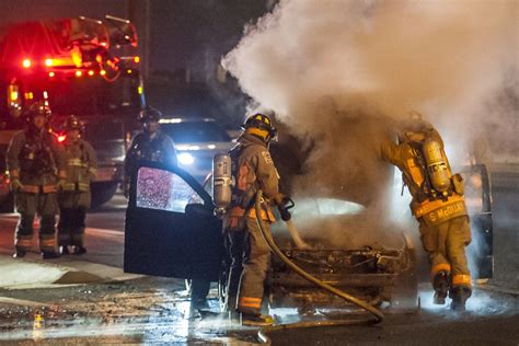 It talks about the world's impending apocalypse caused by nuclear warfare and bloodshed. firefighters-extinguish-car-fire-on-highway.jpg
