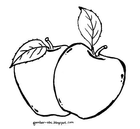 Koleksi gambar sketsa apel aliransket. Gambar Sketsa Apel Berulat : Apple Cacing Digigit Gambar ...