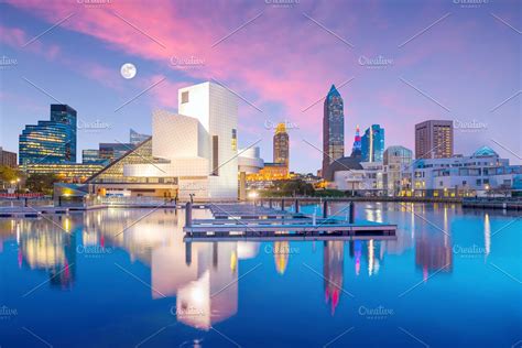 Downtown Cleveland skyline | High-Quality Architecture Stock Photos ~ Creative Market
