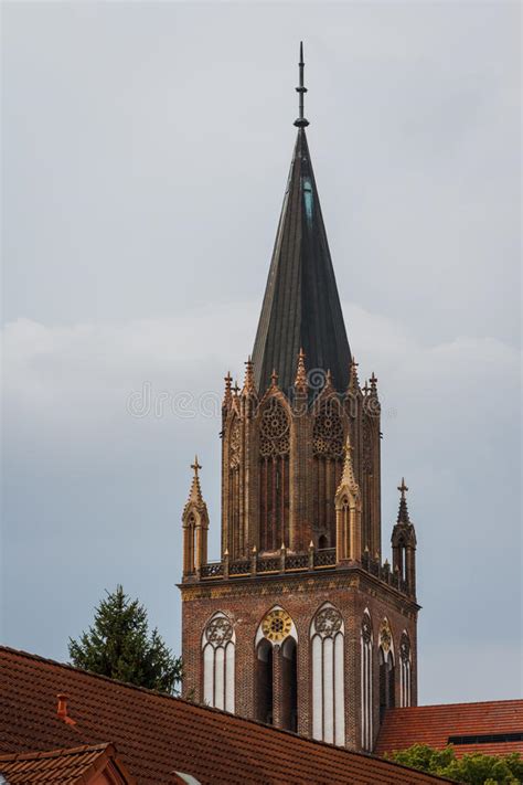 Gothic Church Bell Tower In Neubrandenburg Stock Photo Image Of Bell