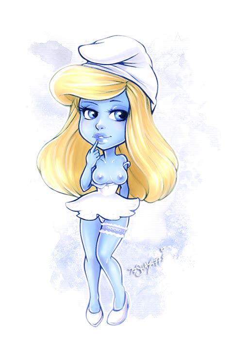 Rule 34 Garter Shaya Smurfette The Smurfs Topless 1454267