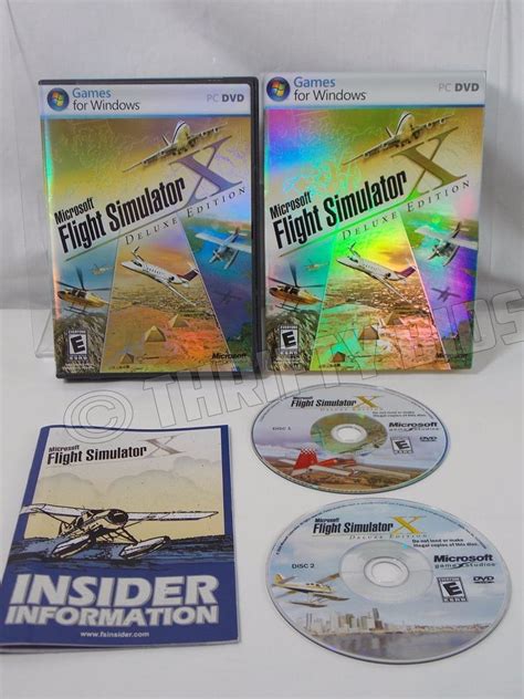 Microsoft Flight Simulator X Deluxe Edition Pc Windows 2006 W Product
