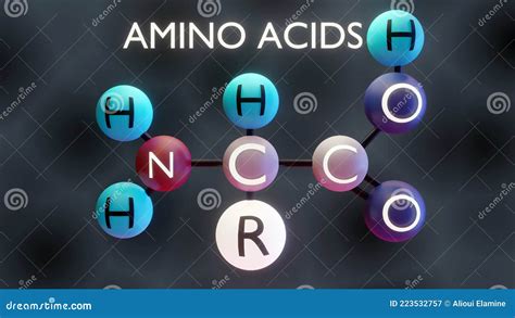 Amino Acids Molecular Structure Stock Illustration Illustration Of Essential Acid