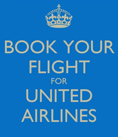 Book Your Flight For United Airlines Keep Calm And Carry On Image