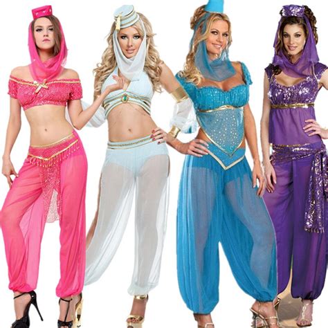 S Xxl Adult Arabic Dance Costume Sets Sexy Goddess Genie Jasmine