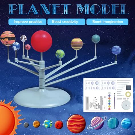Diy Solar System 9 Major Planets Toy Students School Experiment Project