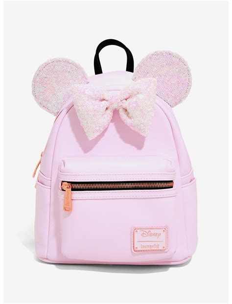 Loungefly Disney Minnie Mouse Holographic Sequin Mini Backpack Boxlunch Exclusive Boxlunch