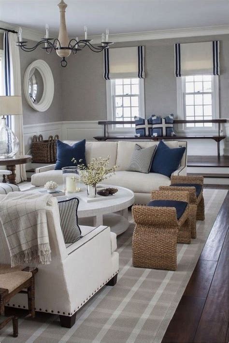 These dining room ideas will help you think outside the box when it comes to finding the perfect spot. 40 Beautiful Navy Blue and White Living Room Ideas # ...