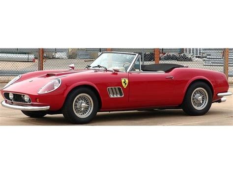 Influence them), marchionne has stated that he believes. 1960 Modena 250 GT California Spyder Replica