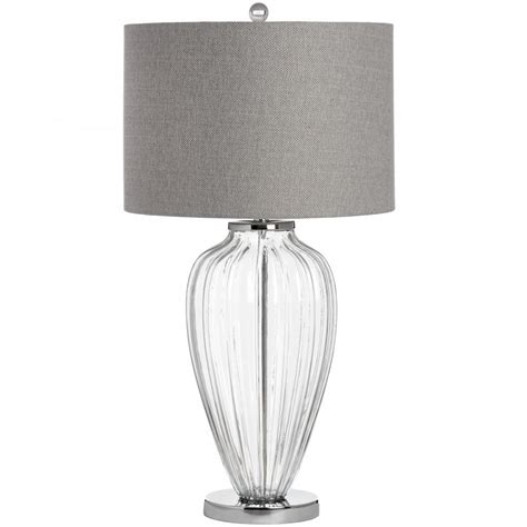 Bologna Glass Table Lamp Lighting From Breeze Furniture Uk
