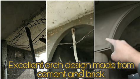 Excellent Arch Design Made From Cement And Brickvery Easy Idea Youtube