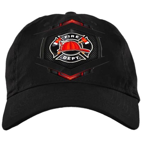 Fire Department Hat Badge Embroidery Fire Dept Hat T For Firefighter