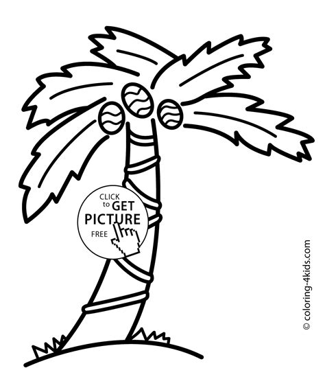 Coloring Pages Of Palm Trees Coloring Home