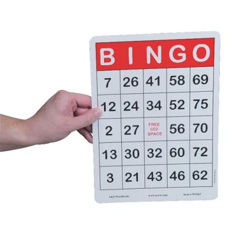 Jumbo Bingo Cards 100 Partyfun Rentals Llc