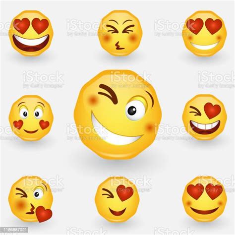 Valentines Day Smiley Emoji With Heart Love February 14 Smile In Love