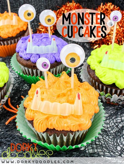 Easy To Make Monster Cupcakes For Halloween Parties And Fun Halloween