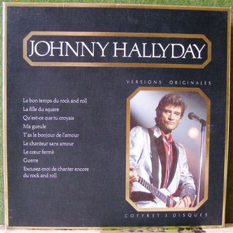 Johnny Hallyday Versions Originales Coffret 3 Disques De Johnny