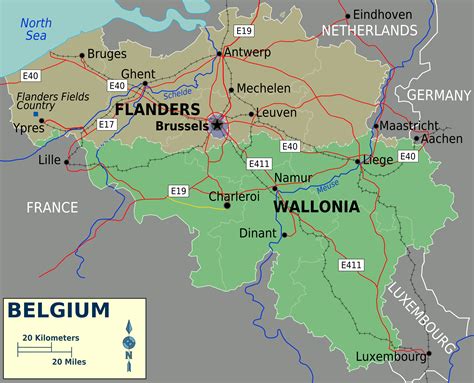Map Of Belgium Overview Map Online Maps And