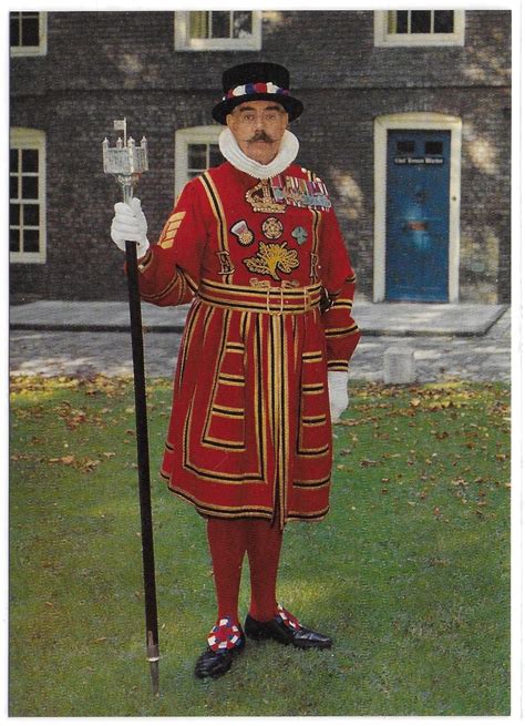 Chief Yeoman Warder Tower Of London London Unused Vintage Etsy